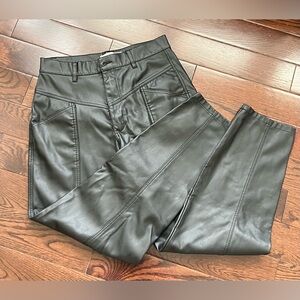 Zara Black Leather Pants Like NEW!!!